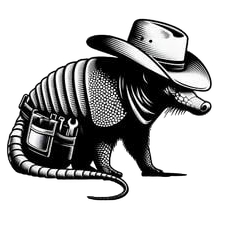 Armadillo Contractor Mascot